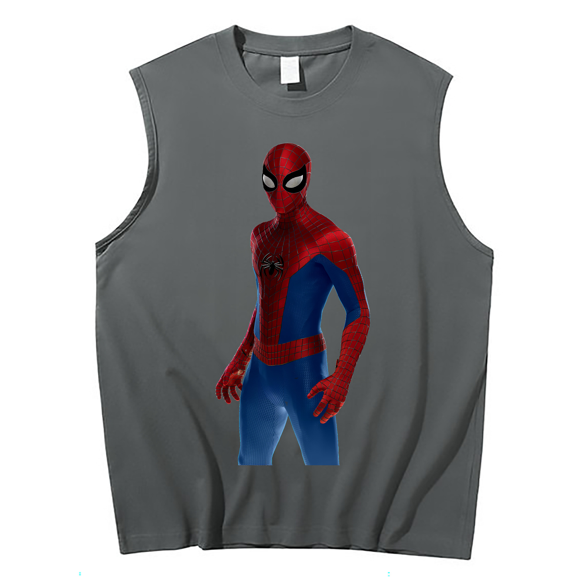 （画像用） Spider Man スパイダーマン コットン100％タンクトップ（フロントプリント）